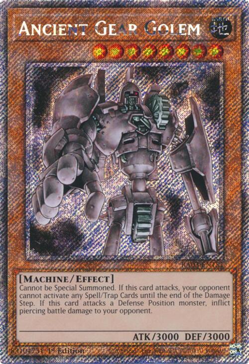 Ancient Gear Golem (Platinum Secret Rare) [RA03-EN151] Platinum Secret Rare | Gear Gaming Fayetteville