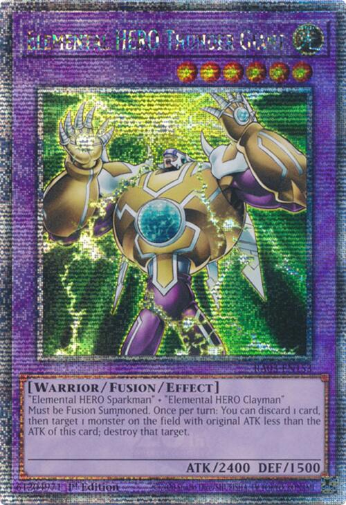 Elemental HERO Thunder Giant (Quarter Century Secret Rare) [RA03-EN153] Quarter Century Secret Rare | Gear Gaming Fayetteville