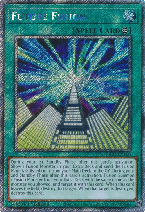Future Fusion (Platinum Secret Rare) [RA03-EN168] Platinum Secret Rare | Gear Gaming Fayetteville