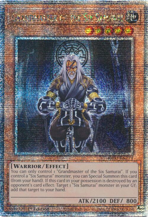Grandmaster of the Six Samurai (Quarter Century Secret Rare) [RA03-EN174] Quarter Century Secret Rare | Gear Gaming Fayetteville