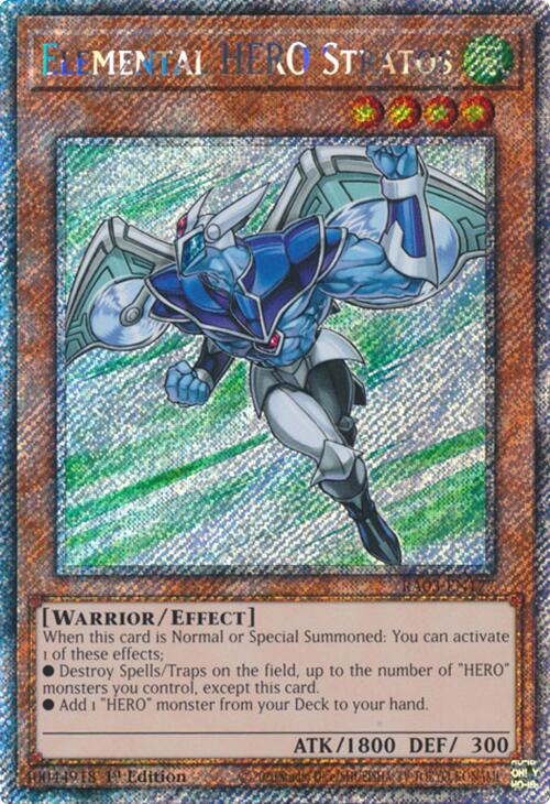 Elemental HERO Stratos (Platinum Secret Rare) [RA03-EN177] Platinum Secret Rare | Gear Gaming Fayetteville