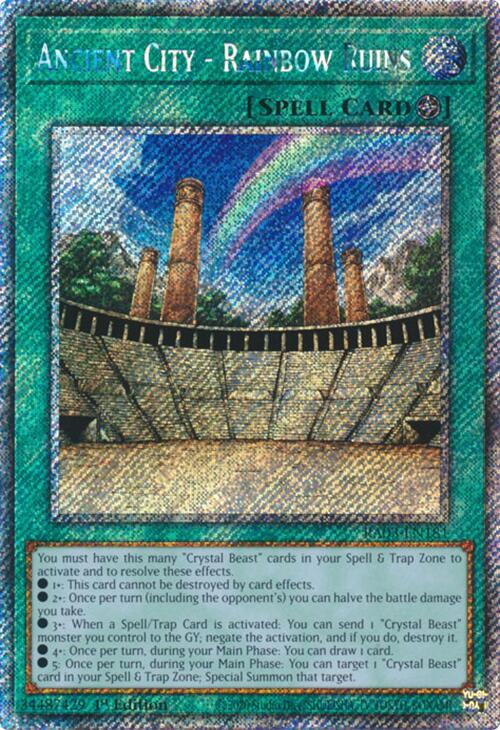 Ancient City - Rainbow Ruins (Platinum Secret Rare) [RA03-EN181] Platinum Secret Rare | Gear Gaming Fayetteville