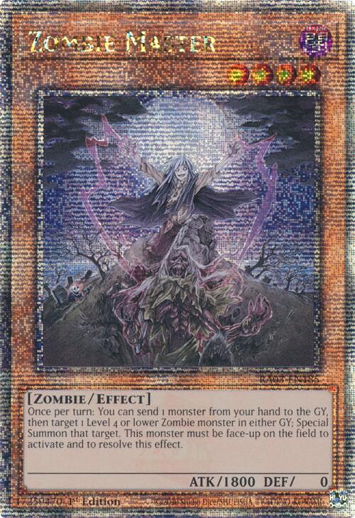 Zombie Master (Quarter Century Secret Rare) [RA03-EN185] Quarter Century Secret Rare | Gear Gaming Fayetteville