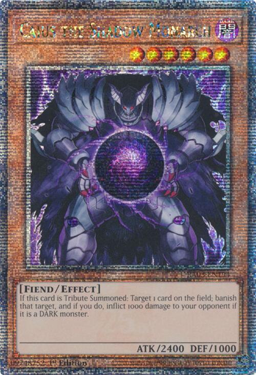 Caius the Shadow Monarch (Quarter Century Secret Rare) [RA03-EN194] Quarter Century Secret Rare | Gear Gaming Fayetteville
