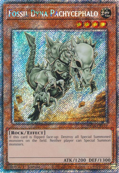 Fossil Dyna Pachycephalo (Platinum Secret Rare) [RA03-EN195] Platinum Secret Rare | Gear Gaming Fayetteville