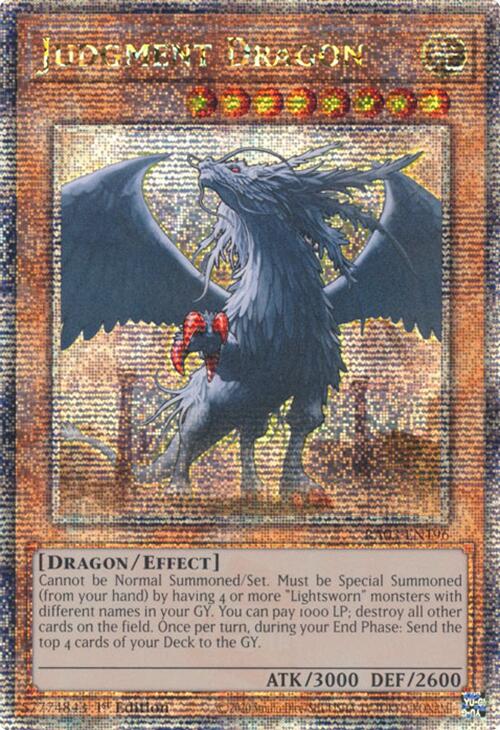Judgment Dragon (Quarter Century Secret Rare) [RA03-EN196] Quarter Century Secret Rare | Gear Gaming Fayetteville