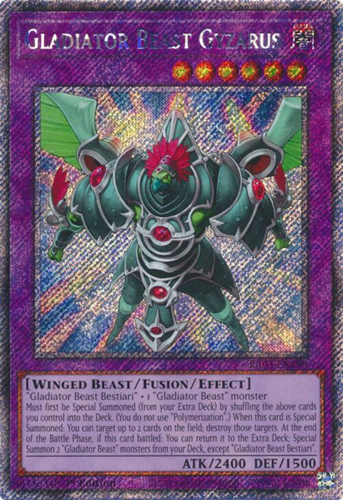 Gladiator Beast Gyzarus (Platinum Secret Rare) [RA03-EN198] Platinum Secret Rare | Gear Gaming Fayetteville