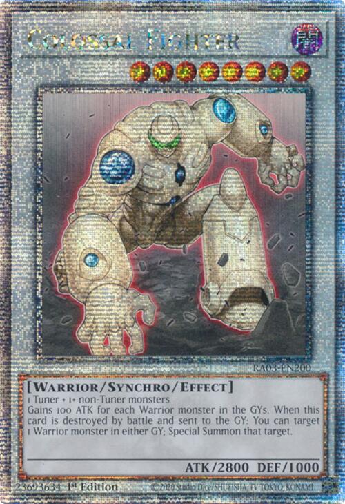 Colossal Fighter (Quarter Century Secret Rare) [RA03-EN200] Quarter Century Secret Rare | Gear Gaming Fayetteville