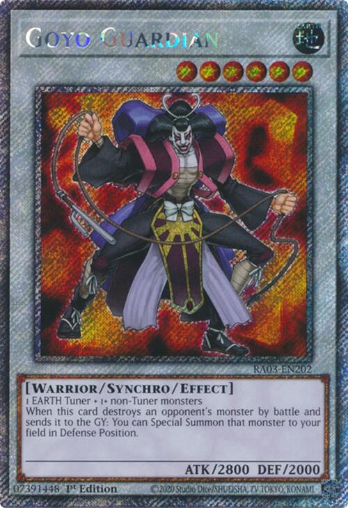 Goyo Guardian (Platinum Secret Rare) [RA03-EN202] Platinum Secret Rare | Gear Gaming Fayetteville