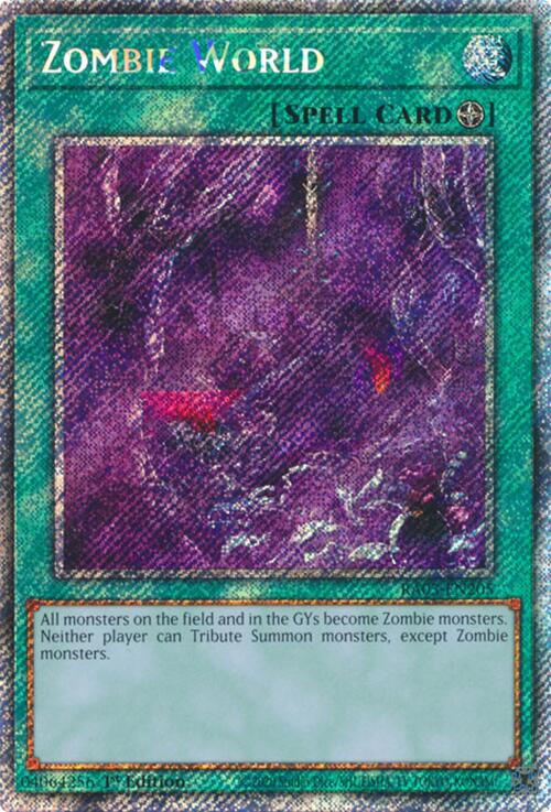 Zombie World (Platinum Secret Rare) [RA03-EN205] Platinum Secret Rare | Gear Gaming Fayetteville