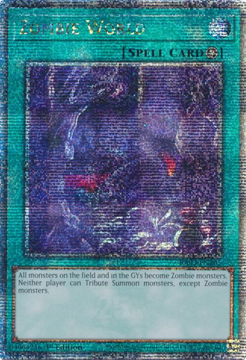 Zombie World (Quarter Century Secret Rare) [RA03-EN205] Quarter Century Secret Rare | Gear Gaming Fayetteville