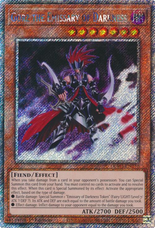 Gorz the Emissary of Darkness (Platinum Secret Rare) [RA03-EN210] Platinum Secret Rare | Gear Gaming Fayetteville