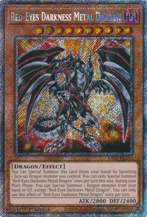 Red-Eyes Darkness Metal Dragon (Platinum Secret Rare) [RA03-EN212] Platinum Secret Rare | Gear Gaming Fayetteville
