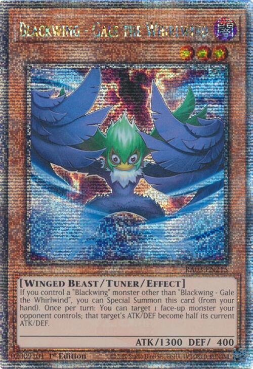 Blackwing - Gale the Whirlwind (Quarter Century Secret Rare) [RA03-EN215] Quarter Century Secret Rare | Gear Gaming Fayetteville