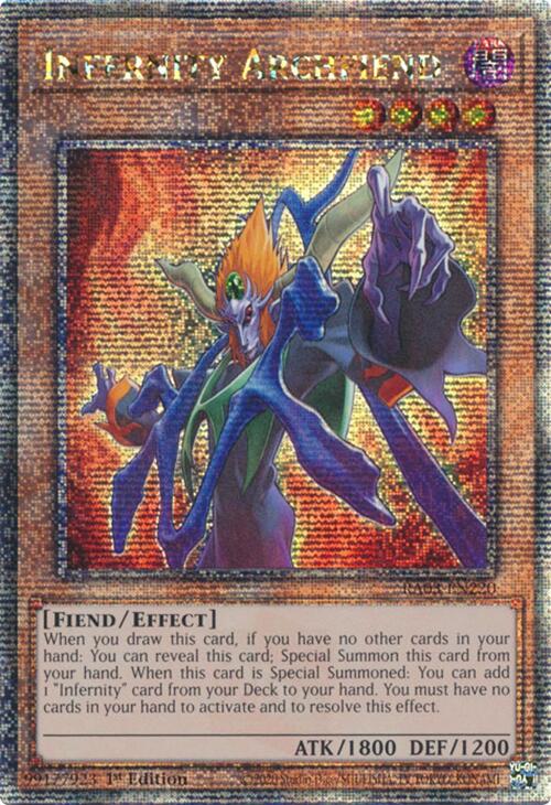 Infernity Archfiend (Quarter Century Secret Rare) [RA03-EN220] Quarter Century Secret Rare | Gear Gaming Fayetteville