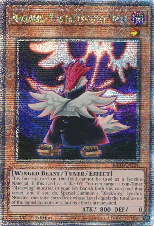 Blackwing - Vayu the Emblem of Honor (Quarter Century Secret Rare) [RA03-EN224] Quarter Century Secret Rare | Gear Gaming Fayetteville