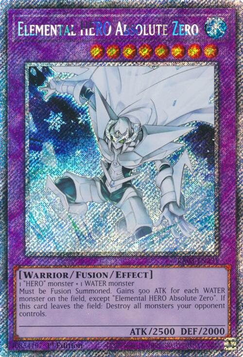 Elemental HERO Absolute Zero (Platinum Secret Rare) [RA03-EN231] Platinum Secret Rare | Gear Gaming Fayetteville
