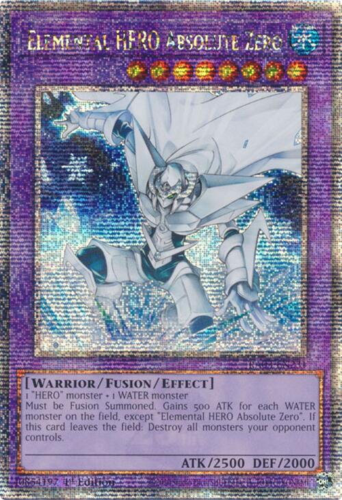 Elemental HERO Absolute Zero (Quarter Century Secret Rare) [RA03-EN231] Quarter Century Secret Rare | Gear Gaming Fayetteville