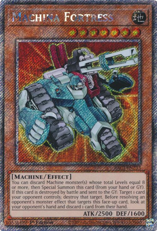 Machina Fortress (Platinum Secret Rare) [RA03-EN233] Platinum Secret Rare | Gear Gaming Fayetteville