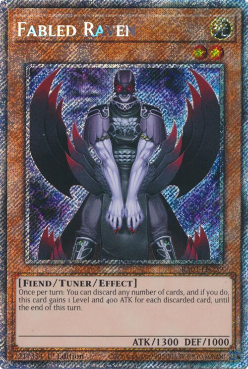 Fabled Raven (Platinum Secret Rare) [RA03-EN239] Platinum Secret Rare | Gear Gaming Fayetteville