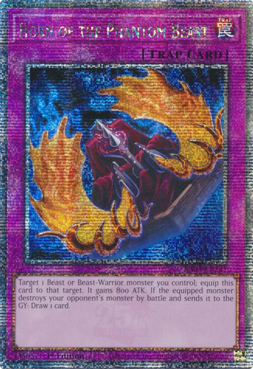 Horn of the Phantom Beast (Quarter Century Secret Rare) [RA03-EN241] Quarter Century Secret Rare | Gear Gaming Fayetteville