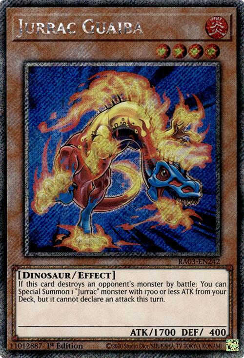 Jurrac Guaiba (Platinum Secret Rare) [RA03-EN242] Platinum Secret Rare | Gear Gaming Fayetteville