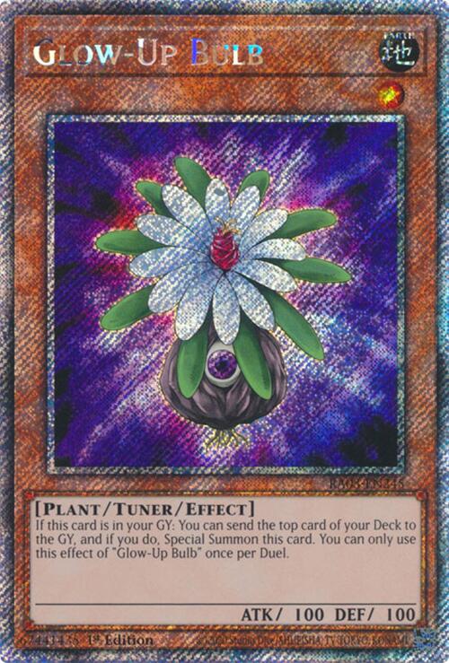 Glow-Up Bulb (Platinum Secret Rare) [RA03-EN245] Platinum Secret Rare | Gear Gaming Fayetteville