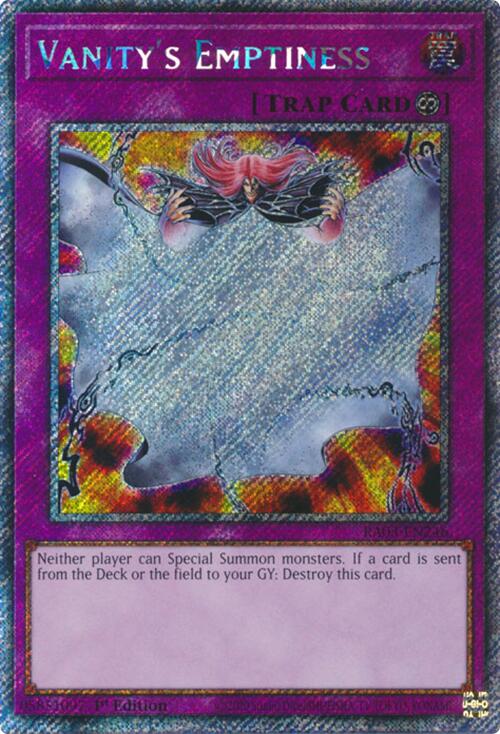 Vanity's Emptiness (Platinum Secret Rare) [RA03-EN246] Platinum Secret Rare | Gear Gaming Fayetteville