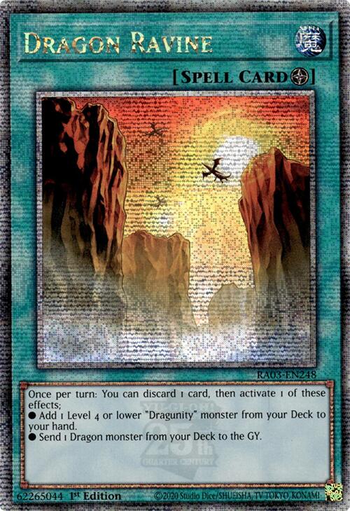 Dragon Ravine (Quarter Century Secret Rare) [RA03-EN248] Quarter Century Secret Rare | Gear Gaming Fayetteville