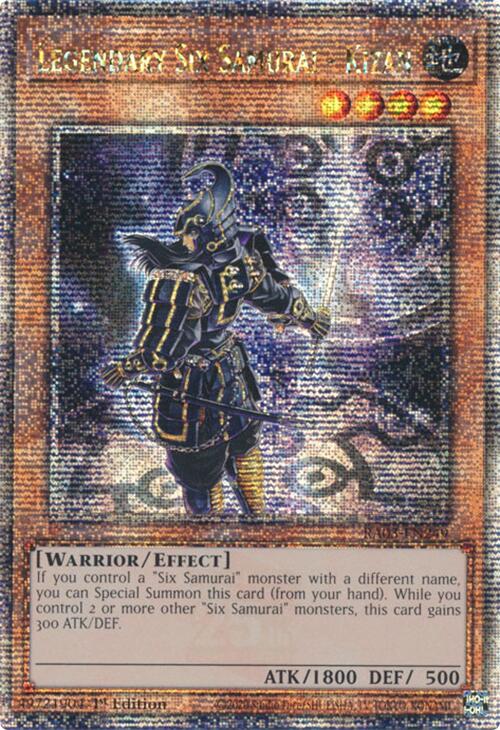 Legendary Six Samurai - Kizan (Quarter Century Secret Rare) [RA03-EN249] Quarter Century Secret Rare | Gear Gaming Fayetteville