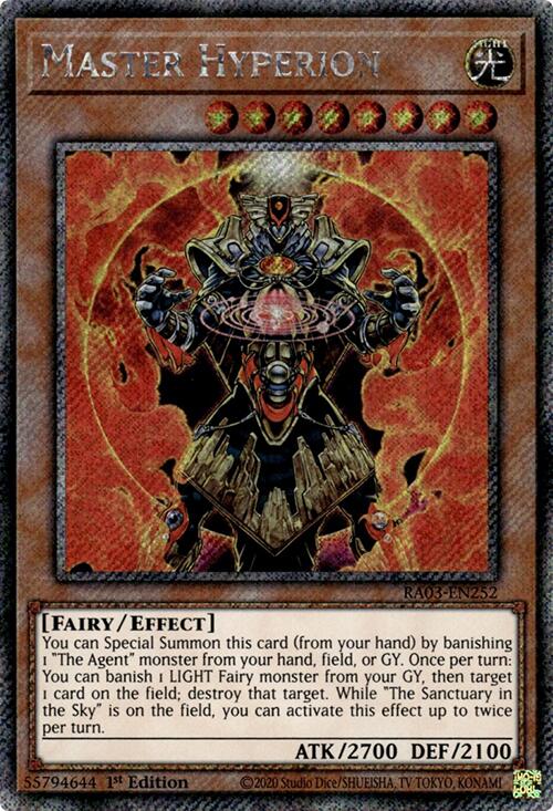 Master Hyperion (Platinum Secret Rare) [RA03-EN252] Platinum Secret Rare | Gear Gaming Fayetteville