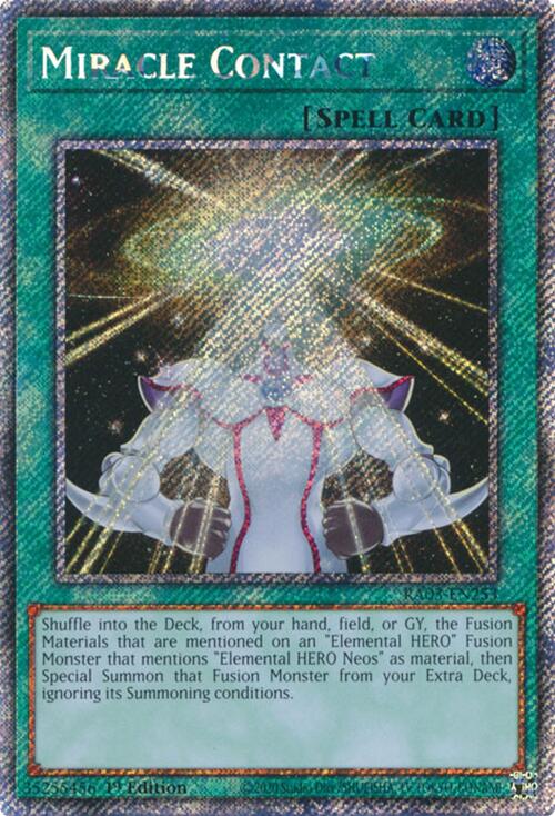 Miracle Contact (Platinum Secret Rare) [RA03-EN253] Platinum Secret Rare | Gear Gaming Fayetteville