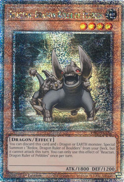 Reactan, Dragon Ruler of Pebbles (Quarter Century Secret Rare) [RA03-EN254] Quarter Century Secret Rare | Gear Gaming Fayetteville