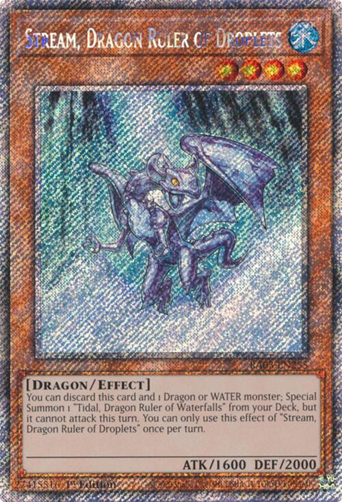 Stream, Dragon Ruler of Droplets (Platinum Secret Rare) [RA03-EN255] Platinum Secret Rare | Gear Gaming Fayetteville