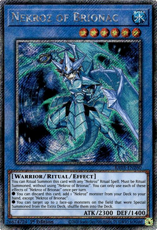 Nekroz of Brionac (Platinum Secret Rare) [RA03-EN260] Platinum Secret Rare | Gear Gaming Fayetteville