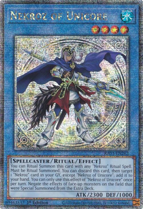 Nekroz of Unicore (Quarter Century Secret Rare) [RA03-EN262] Quarter Century Secret Rare | Gear Gaming Fayetteville