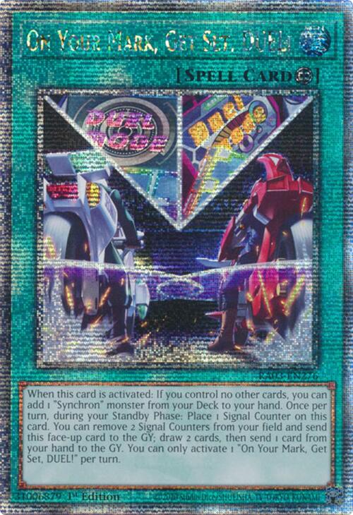 On Your Mark, Get Set, DUEL! (Quarter Century Secret Rare) [RA03-EN276] Quarter Century Secret Rare | Gear Gaming Fayetteville
