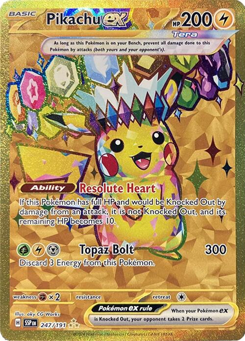 Pikachu ex (247/191) [Scarlet & Violet: Surging Sparks] | Gear Gaming Fayetteville