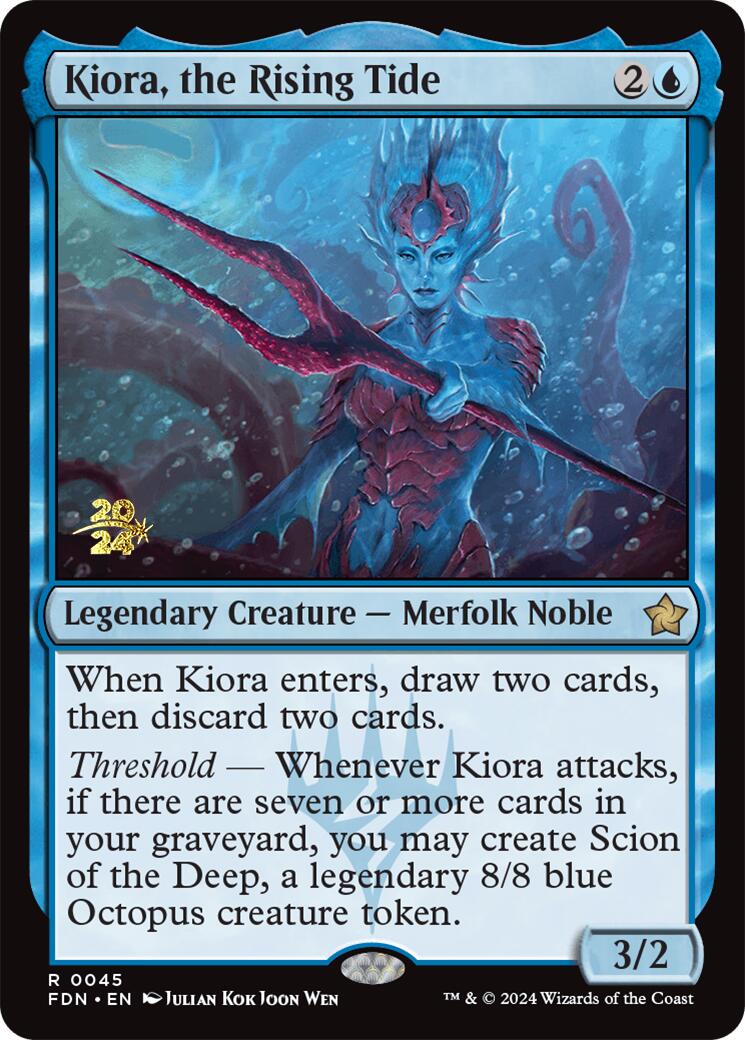 Kiora, the Rising Tide [Foundations Prerelease Promos] | Gear Gaming Fayetteville