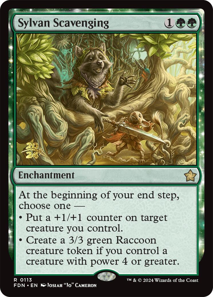 Sylvan Scavenging [Foundations Prerelease Promos] | Gear Gaming Fayetteville