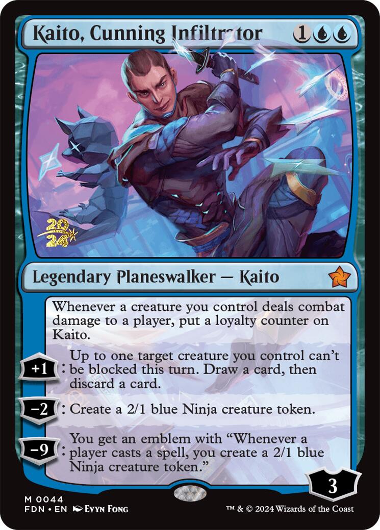 Kaito, Cunning Infiltrator [Foundations Prerelease Promos] | Gear Gaming Fayetteville