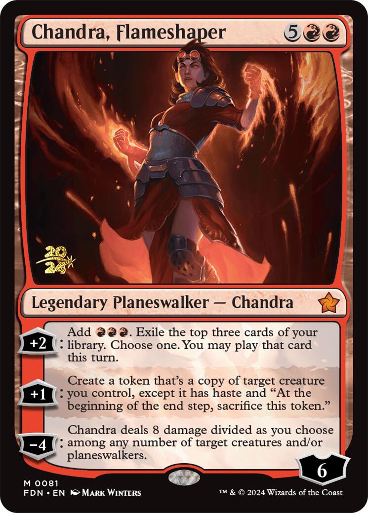 Chandra, Flameshaper [Foundations Prerelease Promos] | Gear Gaming Fayetteville