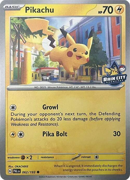 Pikachu (062/193) (Rain City Showcase) [Miscellaneous Cards] | Gear Gaming Fayetteville