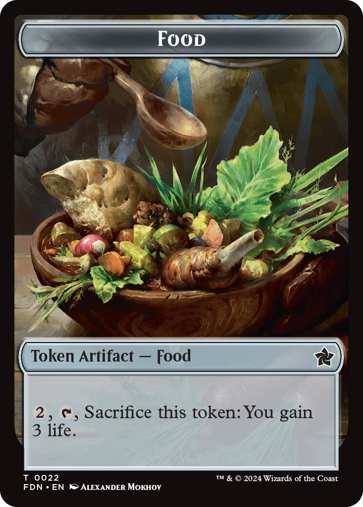 Food // Treasure Double-Sided Token [Foundations Tokens] | Gear Gaming Fayetteville