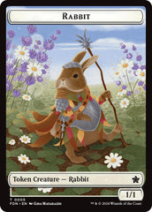 Rabbit // Soldier Double-Sided Token [Foundations Tokens] | Gear Gaming Fayetteville