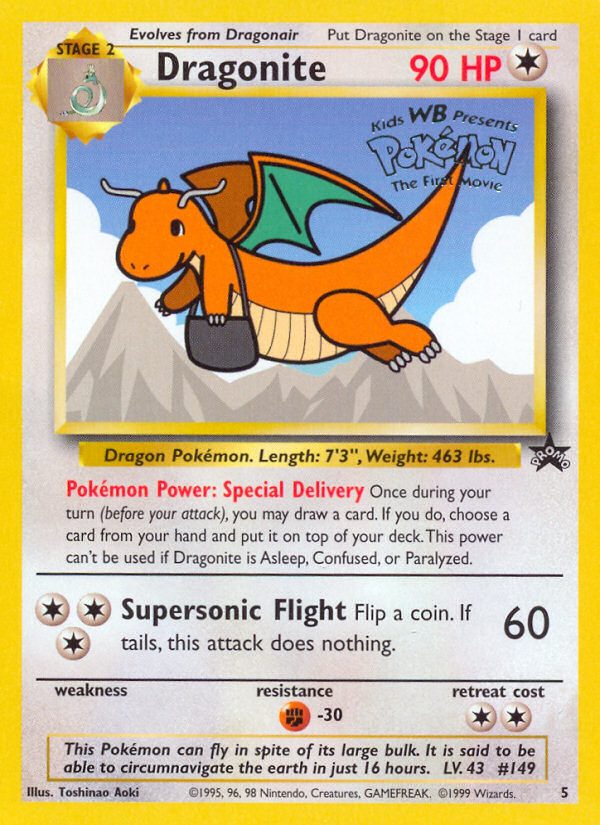 Dragonite (5) [Wizards of the Coast: Black Star Promos] | Gear Gaming Fayetteville