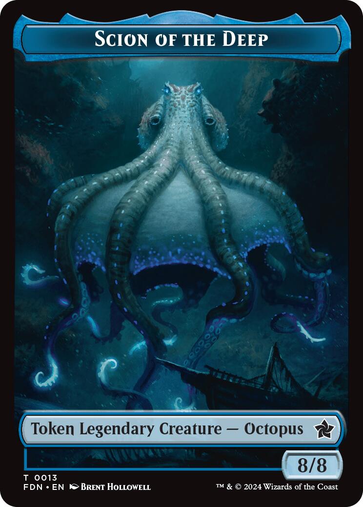 Scion of the Deep // Koma's Coil Doubled-Sided Token [Foundations Tokens] | Gear Gaming Fayetteville