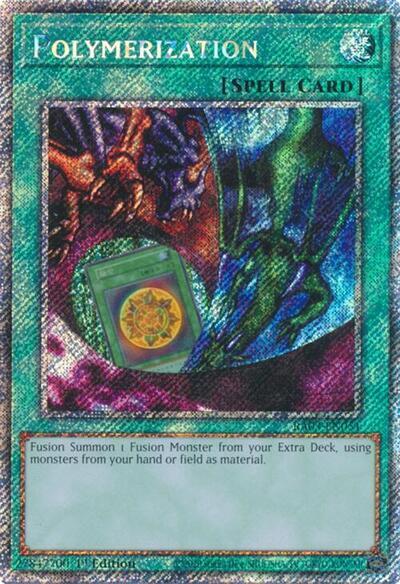 Polymerization (Alternate Art) (Platinum Secret Rare) [RA03-EN051] Platinum Secret Rare | Gear Gaming Fayetteville