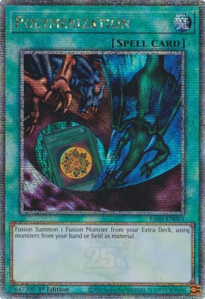 Polymerization (Alternate Art) (Quarter Century Secret Rare) [RA03-EN051] Quarter Century Secret Rare | Gear Gaming Fayetteville