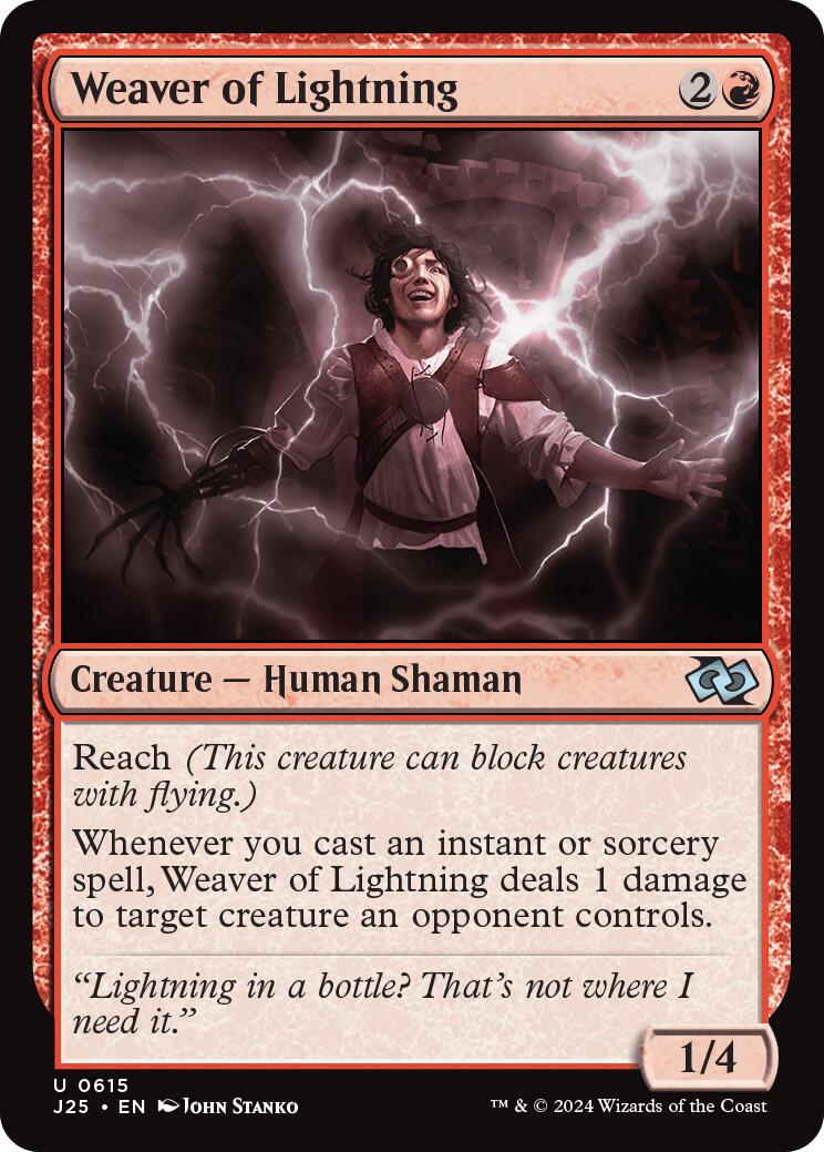 Weaver of Lightning [Foundations Jumpstart] | Gear Gaming Fayetteville